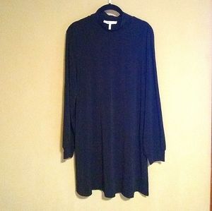 Mock neck long sleeve dress